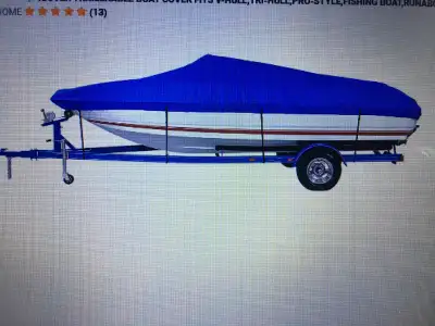 Boat Cover 12 - 14 Foot Long, 68 Inch Beam Width ( New ), View more