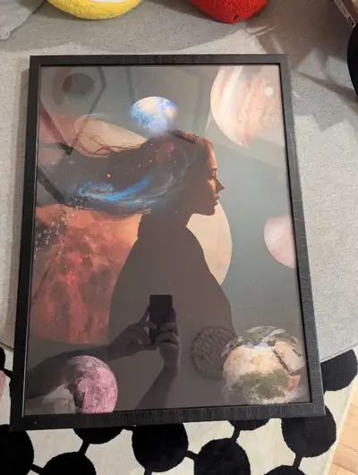 Modern Framed Space/Celestial Wall Art, View more