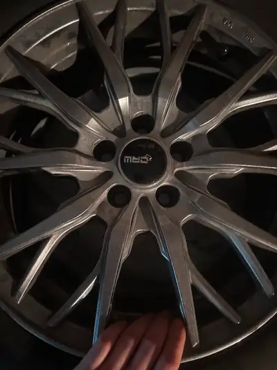 Half season used BF Goodrich tires 205/60 R16 on Crew rims