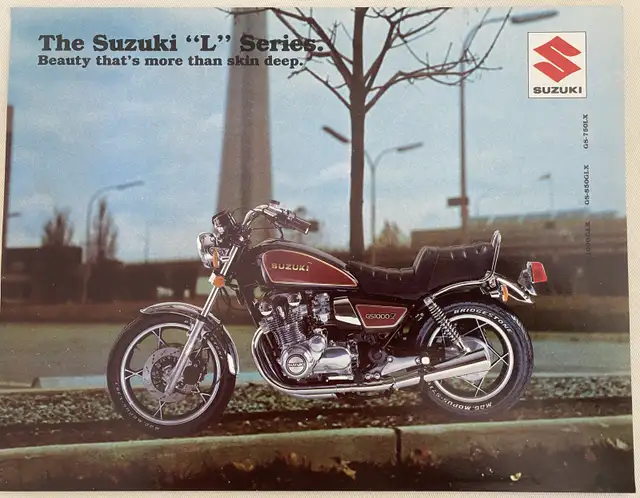 1981 Suzuki L Series GS-1000/850/750 Orig. 4 Pg Dealer Brochur in Arts & Collectibles in North Bay - Image 2