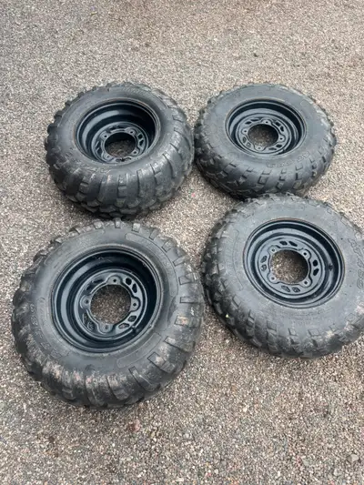 24/8/12 24-11/12 rims and tires sportsman asking 250 obo