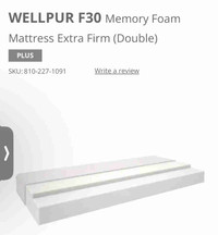 Wellpur F30 Arrow Foam Mattress-Double Mattress