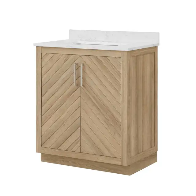 30” Bath Vanity in Weathered Tan - BOXED AND NEW in Cabinets & Countertops in Oakville / Halton Region - Image 6