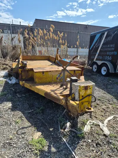 Trailer 18ft , new tires with toolbox.