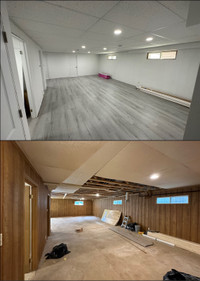  Renovations, painting, basement finish,drywall,flooring, carpet