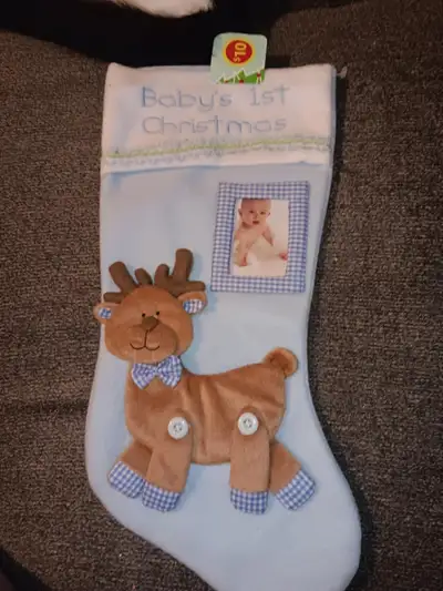 New Baby’s Frist Xmas Stocking , View more
