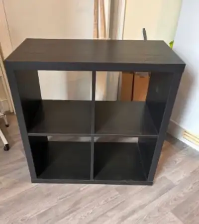 IKEA KALLAX 4-Cube Shelf （Black） — MOVING SALE!, View more