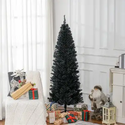 6FT Pencil Christmas Tree, Artificial Christmas Tree with Automa, View more