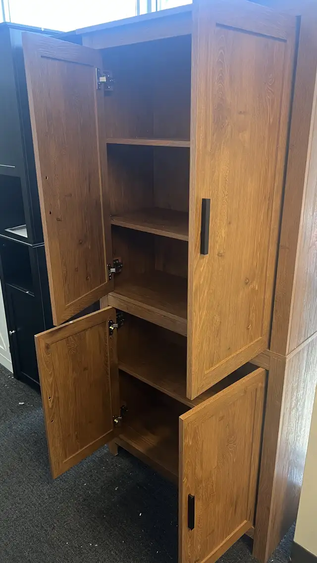 64" Kitchen Pantry Cabinet, Freestanding Storage Cabinet with 4  in Bookcases & Shelving Units in Markham / York Region - Image 11