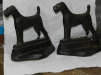 Doorstop Door Stop Bookend, 1929 PAL Terrier Dog Figure, Black C