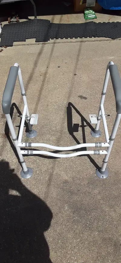 TOILET RAILINGS BEHIND TOILET $30BRAND NEW, View more