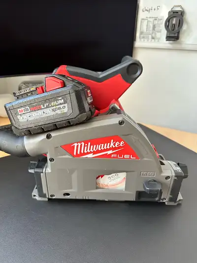 Milwaukee M18 FUEL Plunge Track Saw + XC 8.0, View more