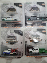 Chase , 4 x Dually Green Greenlight style hot wheels