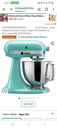 Stand mixer- in box 5 quart with 4 attachments 