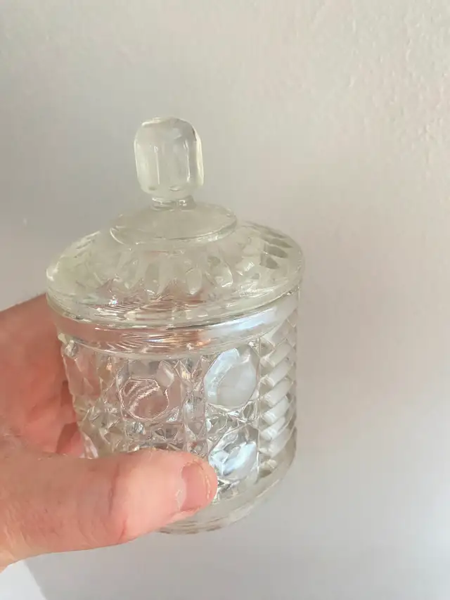 Vintage Glass Sugar Bowl or Candy Dish ( BRAND NEW ) BARGAIN!!