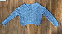 Light Blue Cozy Long Sleeve Sweater