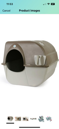 Omega Paw Roll N Clean Self Cleaning Litter Box, Large