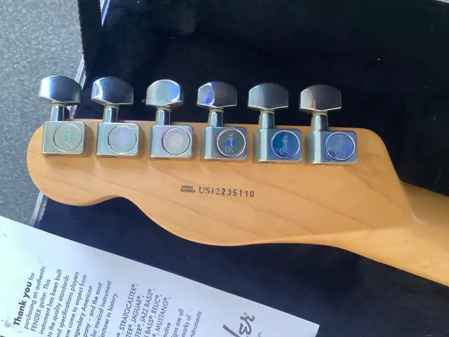 US Standard FENDER Telecaster GUITAR w/ Original Hardshell Case! in Guitars in Banff / Canmore - Image 8