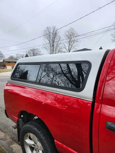 ARE Truck cap Fits 2006 3rd Gen Ram 1500 with 6'-4" box. Rear stop lamp. Side slider windows. Front...