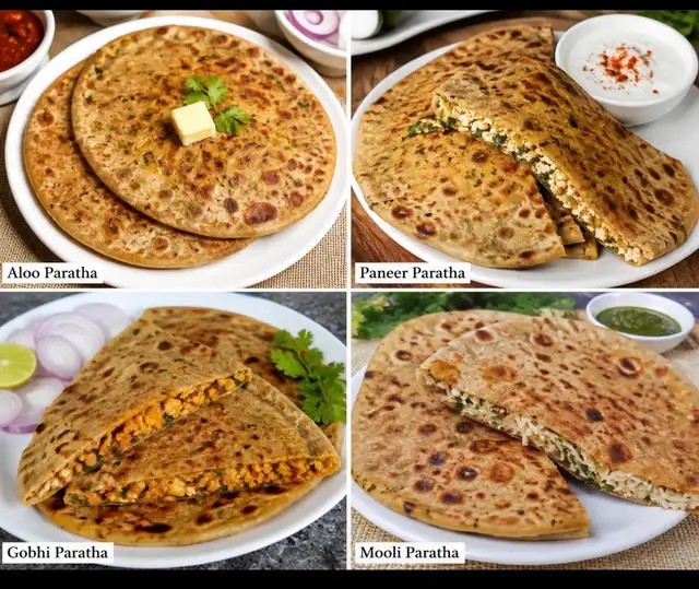 Home made stuffed prantha