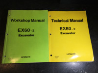 Hitachi EX60-2 Excavator Technical Manual & Workshop Manual Set