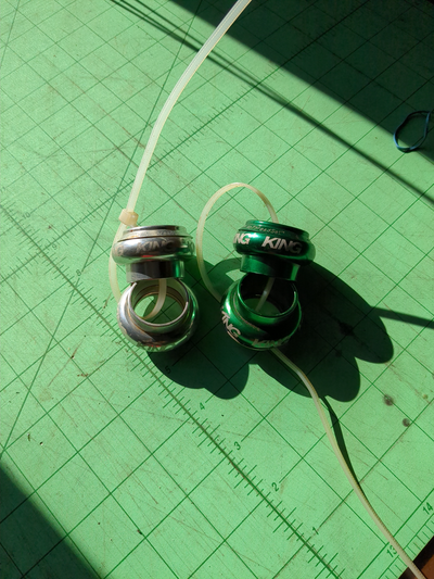 Vintage Chris king headset 1 inch threadless silver or green, View more