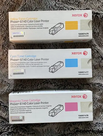 Xerox toner cartridges for Phaser 6140 laser printer, View more