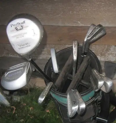 $150 Left handed golf set 11 clubs Wilson ProStaff driver lefty, View more