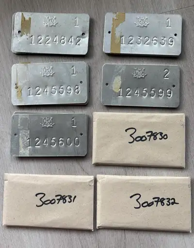 8 Sets of Prospectors Metal Post Tags , View more