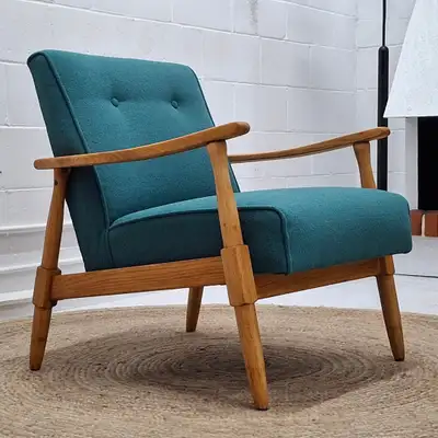 Fauteuil mid-century entièrement restauré , View more