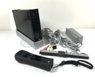 Nintendo Wii Console System Black with Accessories, View more