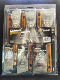 Brand New Simms Paint Brushes 6 Pack - 2 @ 1.5 / 2 / 2.5 inches
