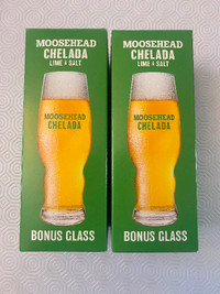 New Moosehead Chelada Glasses