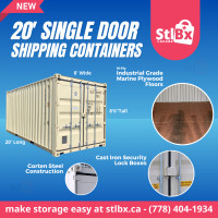 20' New Shipping Container Coombs! 778 404-1934