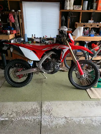 Honda CRF450L, Vortex, Acerbis, rim locks, rear rack, recent full service… awesome street legal bike...