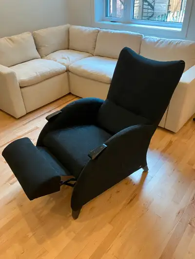 Fauteuil inclinable, noir, 3 positions, de type Lazy Boy, View more