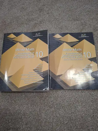 AVP iWrite Math10 book and student solution, View more