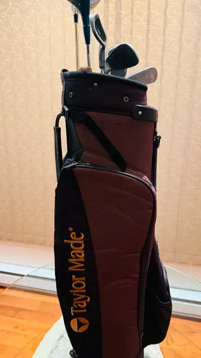 TaylorMade Golf Bag & Tour Select Clubs for men right handed. Don’t miss this chance to own golf equ...