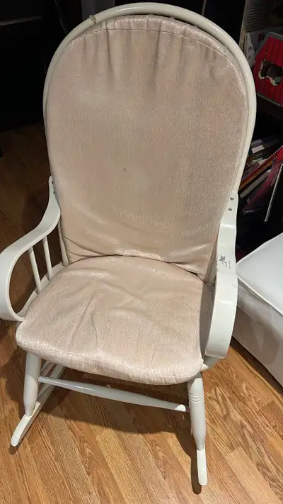 vintage white rocking chair, View more