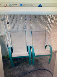 2 chaises terrasse 