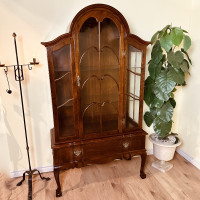 Vintage Solid IMBUIA Display Cabinet imported from South Africa