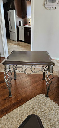 3 wood Tables with steel frame 