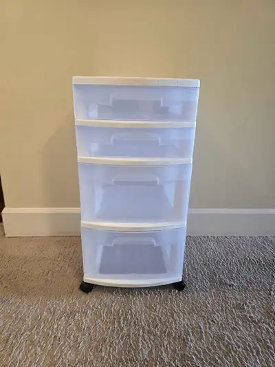 Sterilite 4 Drawer White Cart, View more