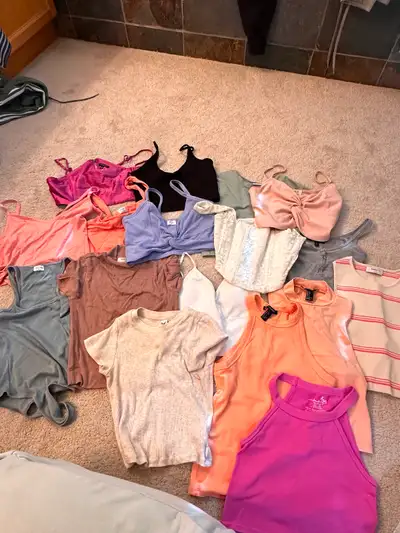 ENTIRE LOT- 55+ shirts, body suits, sweaters NAME BRAND, View more