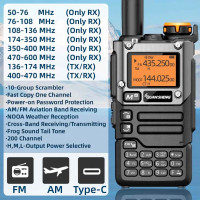 Quansheng UV-K5(8) VHF/UHF Ham Airband Radio Walkie Talkie