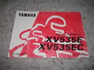 For Sale: Original owner's manual for the 1993 Yamaha XV535E and XV535EC in good condition... This i...