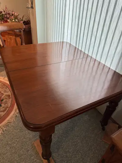 Antique Mahogany Dining Table and eight Chairs, View more