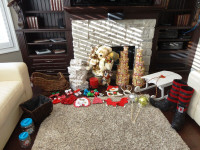 53 piece Lovely Christmas Decorations -Huge Elf Shoe Sleighs etc