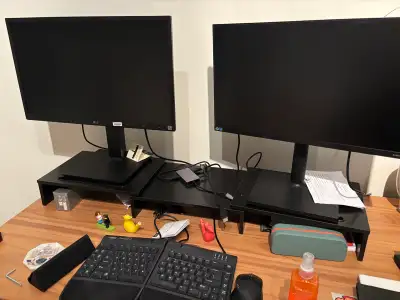Adjustable Dual Monitor Stand, View more