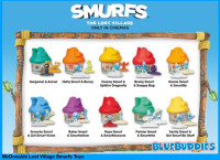 2017 McDonalds SMURFS Houses with Figures - Lot of 2 - NEW